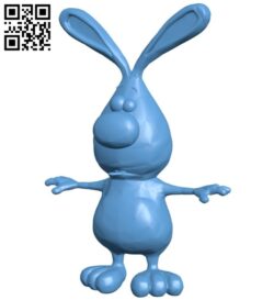Surprised rabbit B008145 file stl free download 3D Model for CNC and 3d printer