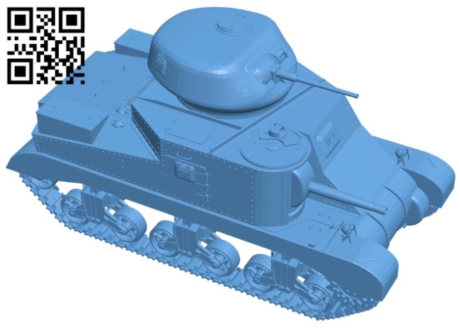 Tank M3 Grant B008294 file stl free download 3D Model for CNC and 3d printer