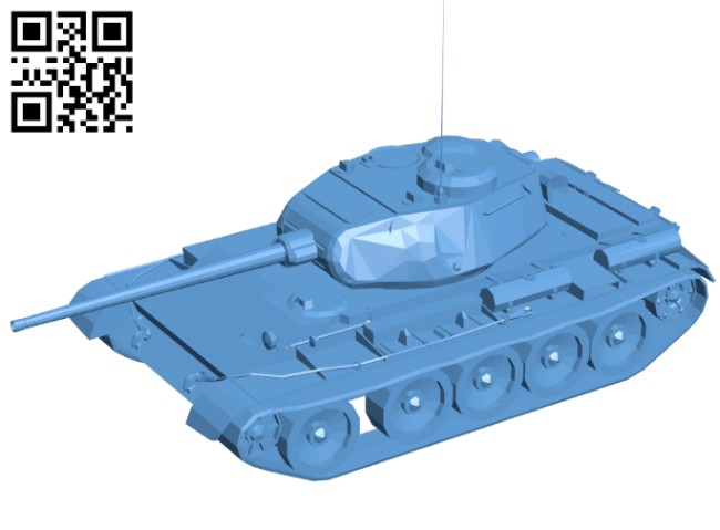 Tank T-44 B008161 file stl free download 3D Model for CNC and 3d printer
