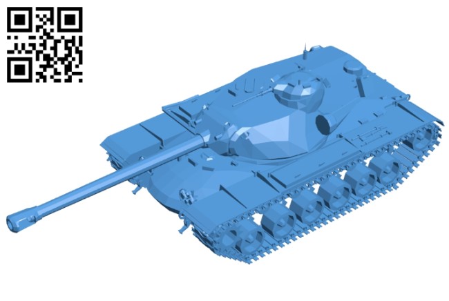 Tank T110E5 B008088 file stl free download 3D Model for CNC and 3d printer
