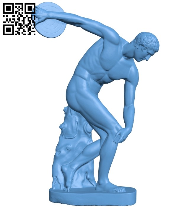The Discobolus B008138 file stl free download 3D Model for CNC and 3d printer