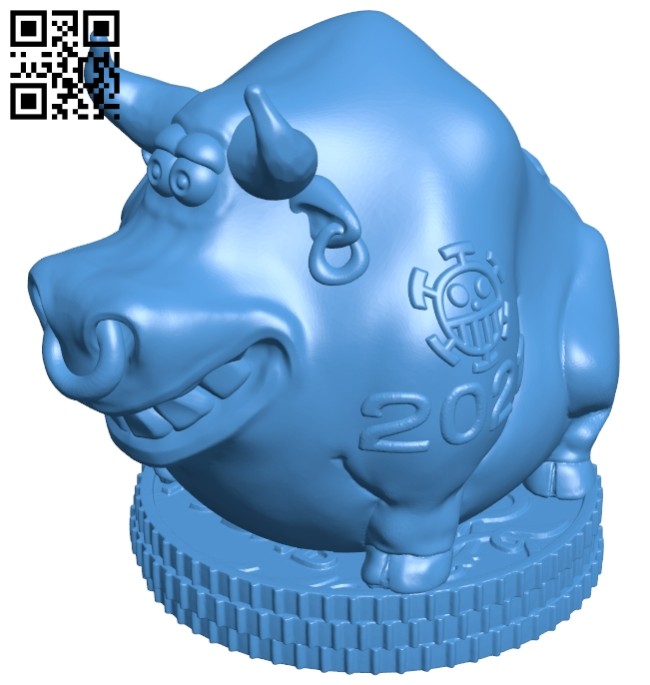The buffalo saves money – Kopilka 2021 B008060 file stl free download 3D Model for CNC and 3d printer