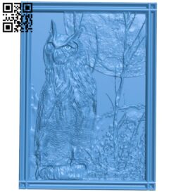 The picture of a owl A005267 download free stl files 3d model for CNC wood carving