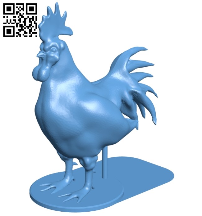 The rooster B008274 file stl free download 3D Model for CNC and 3d printer