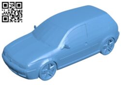 Volkswagen golf IV – car B008205 file stl free download 3D Model for CNC and 3d printer