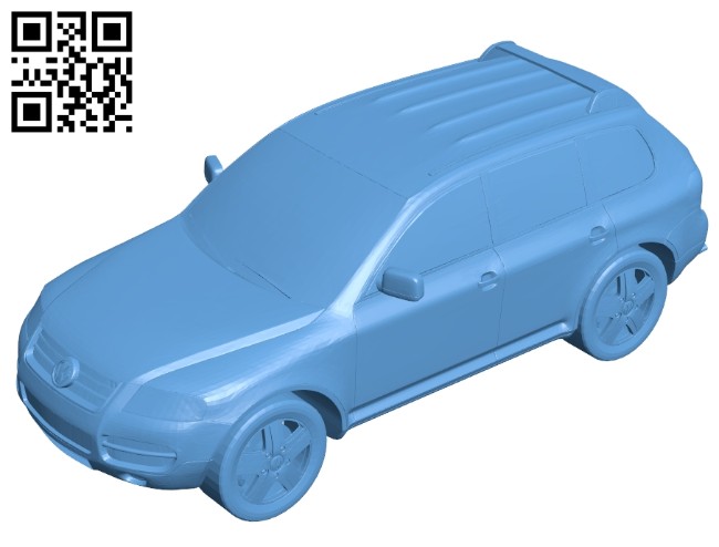 Volkswagen touareg - car B008204 file stl free download 3D Model for CNC and 3d printer