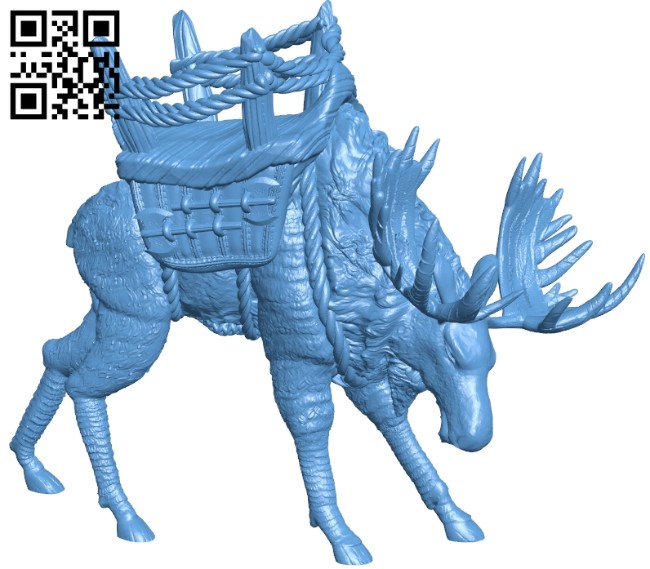 War moose B008163 file stl free download 3D Model for CNC and 3d printer