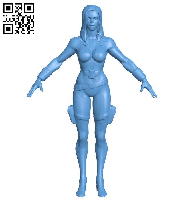 Women - black widow B008189 file stl free download 3D Model for CNC and 3d printer