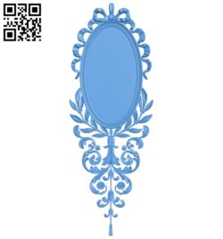 Oval picture frame A005240 download free stl files 3d model for CNC wood carving