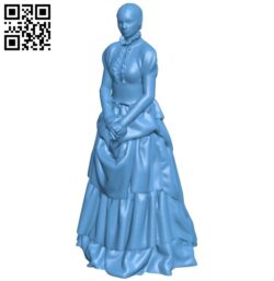 19th century girl B008542 file stl free download 3D Model for CNC and 3d printer