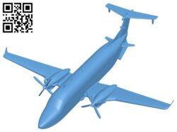 Aircraft B190 B008567 file stl free download 3D Model for CNC and 3d printer