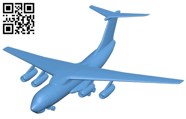 Airplane il 76 B008607 file stl free download 3D Model for CNC and 3d printer