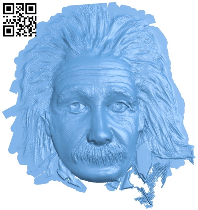 Albert Einstein A005660 download free stl files 3d model for CNC wood carving
