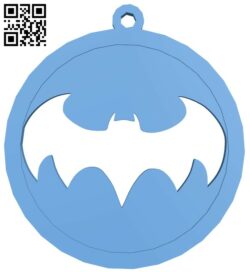 Batman pendant keychain B008591 file stl free download 3D Model for CNC and 3d printer