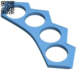 Brass knuckle B008598 file stl free download 3D Model for CNC and 3d printer