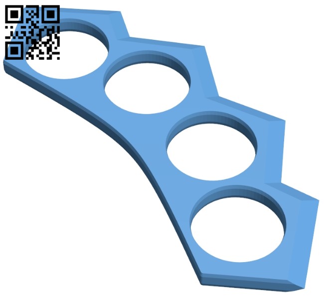 Brass knuckle B008598 file stl free download 3D Model for CNC and 3d printer