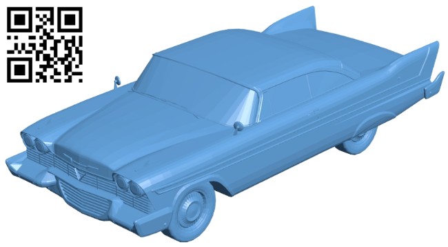Car Plymouth B008527 file stl free download 3D Model for CNC and 3d printer