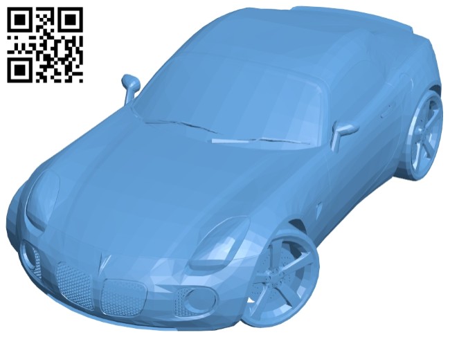 Car Pontiac GXP B008526 file stl free download 3D Model for CNC and 3d printer