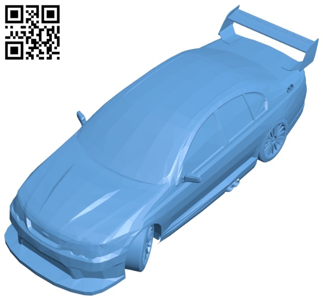 Car ford race B008412 file stl free download 3D Model for CNC and 3d printer