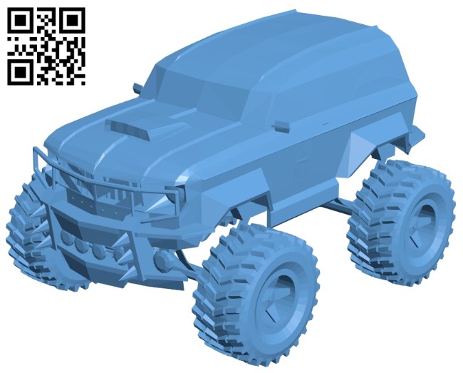 Car race bigfoot B00850 file stl free download 3D Model for CNC and 3d printer