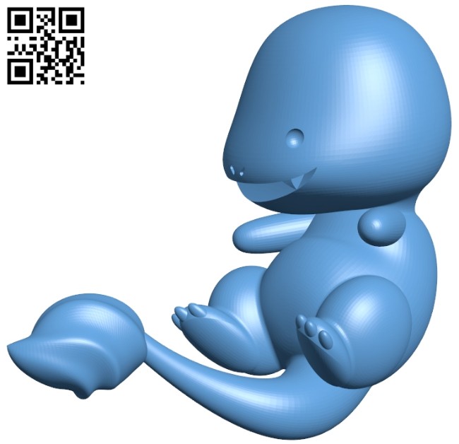 Charmander - pokemon B008616 file stl free download 3D Model for CNC and 3d printer