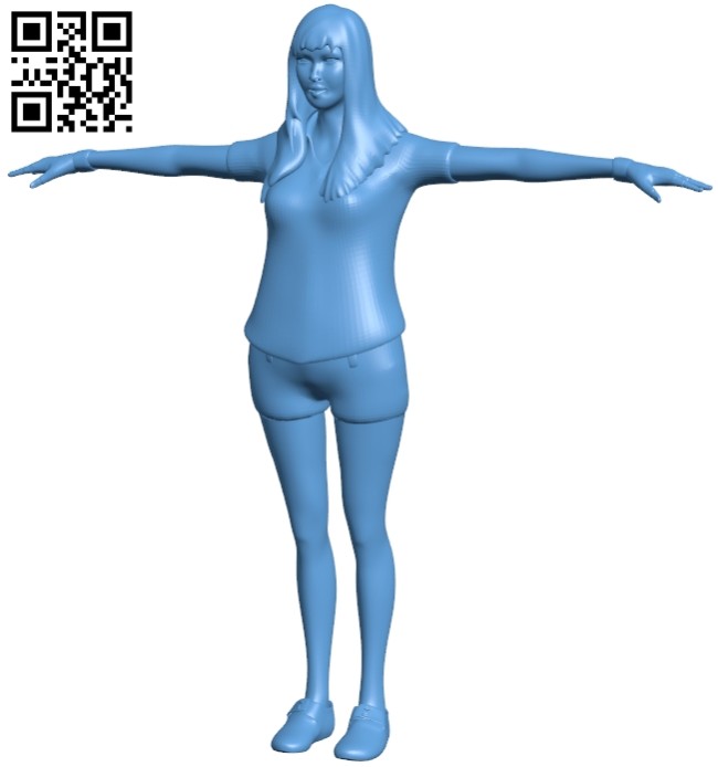Chubby girl B008334 file stl free download 3D Model for CNC and 3d printer