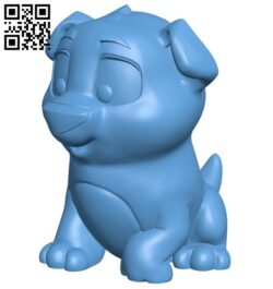 Cute puppy  B008520 file stl free download 3D Model for CNC and 3d printer