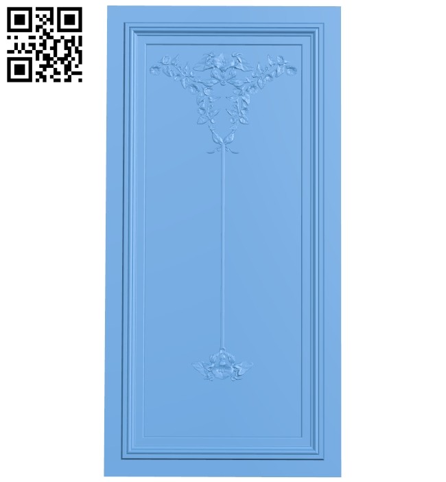 Door pattern A005452 download free stl files 3d model for CNC wood carving