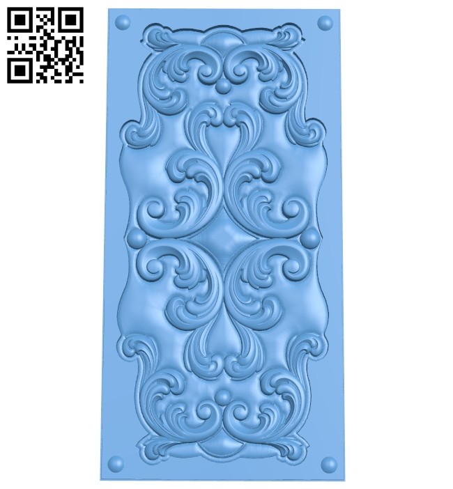 Door pattern A005637 download free stl files 3d model for CNC wood carving