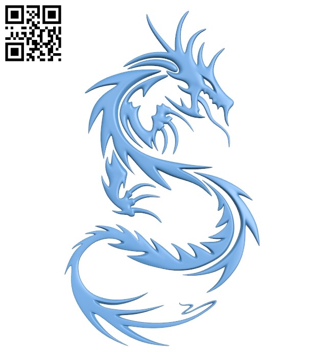 Dragon A005593 download free stl files 3d model for CNC wood carving