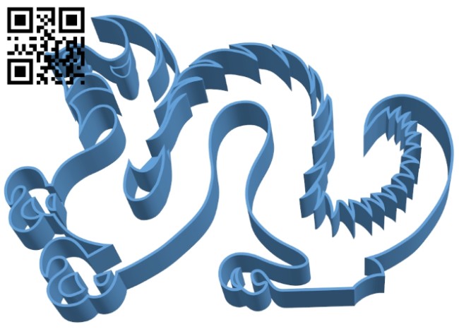 Drexel dragon cookie cutter B008581 file stl free download 3D Model for CNC and 3d printer