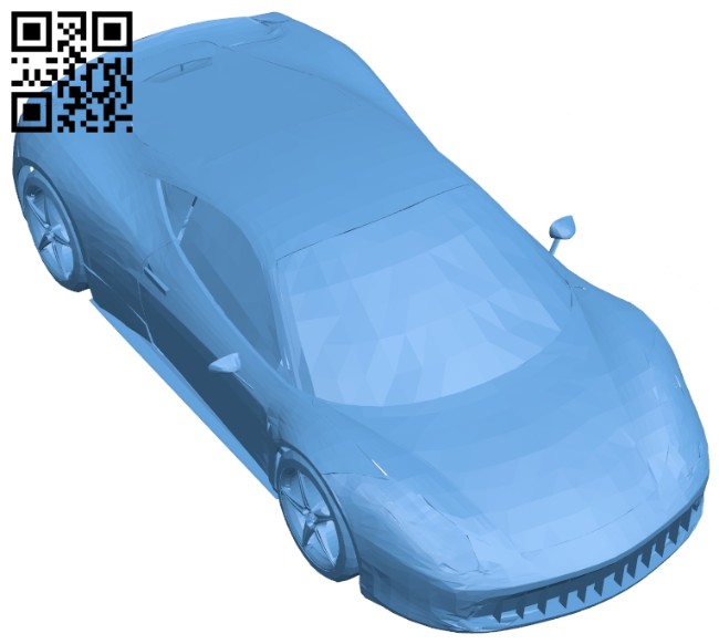 Fast car B008382 file stl free download 3D Model for CNC and 3d printer