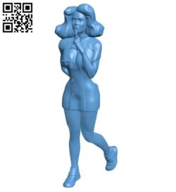 Female nurse assassin B008344 file stl free download 3D Model for CNC and 3d printer
