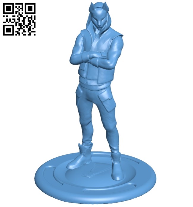 STL file Archetype Fortnite Skin T-Pose RIGGING low-poly 3D print model  🎮・Model to download and 3D print・Cults