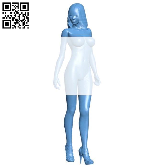 Girl B008543 file stl free download 3D Model for CNC and 3d printer