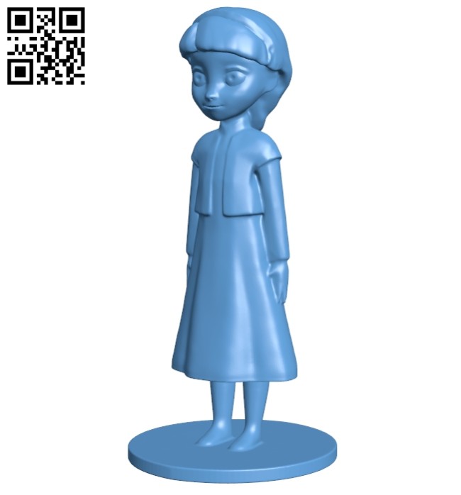 Girl - Elsa B008545 file stl free download 3D Model for CNC and 3d printer