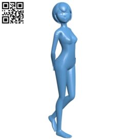 Girl base model B008340 file stl free download 3D Model for CNC and 3d printer