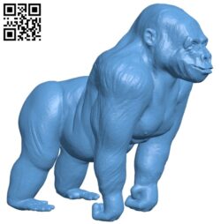 Gorilla B008366 file stl free download 3D Model for CNC and 3d printer