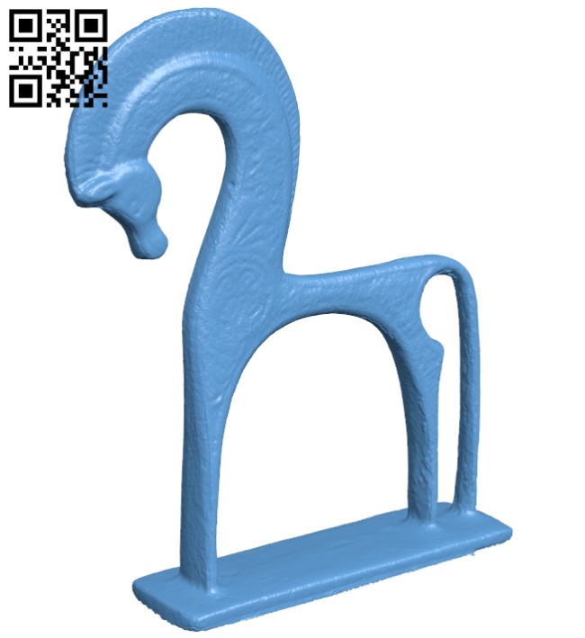 Greek horse B008486 file stl free download 3D Model for CNC and 3d printer