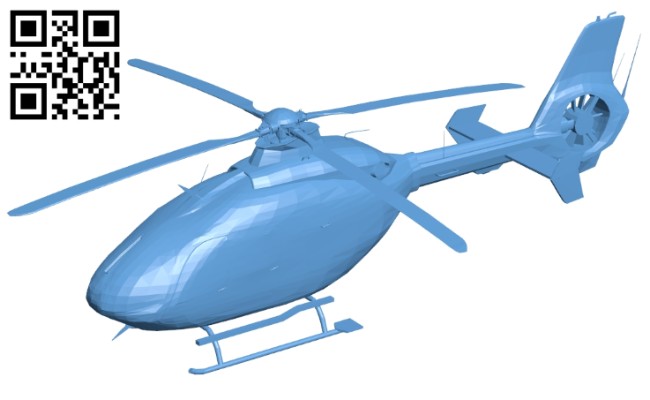 Helicopter EC-135 B008612 file stl free download 3D Model for CNC and 3d printer