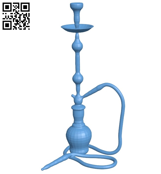 Hookah B008401 file stl free download 3D Model for CNC and 3d printer