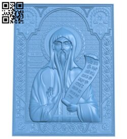 Icon Nikita the Stylite A005540 download free stl files 3d model for CNC wood carving