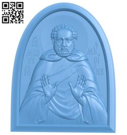 Icon Saint Moses Murin A005446 download free stl files 3d model for CNC wood carving