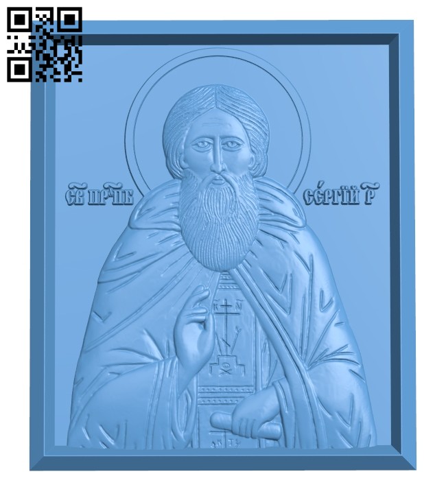 Icon Sergius A005538 download free stl files 3d model for CNC wood carving