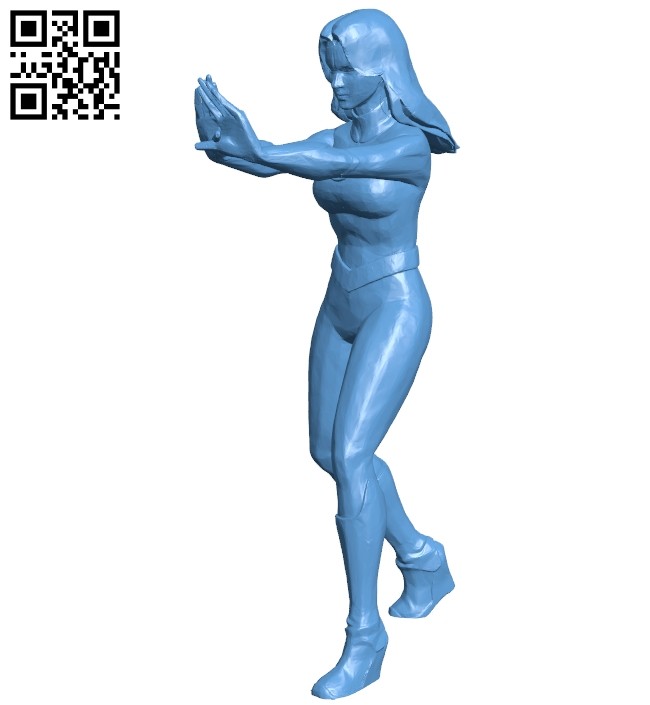 Invisible Woman B008617 file stl free download 3D Model for CNC and 3d printer