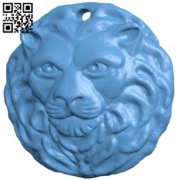 Lion keychain B008384 file stl free download 3D Model for CNC and 3d printer
