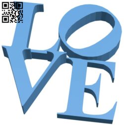 Love B008538 file stl free download 3D Model for CNC and 3d printer