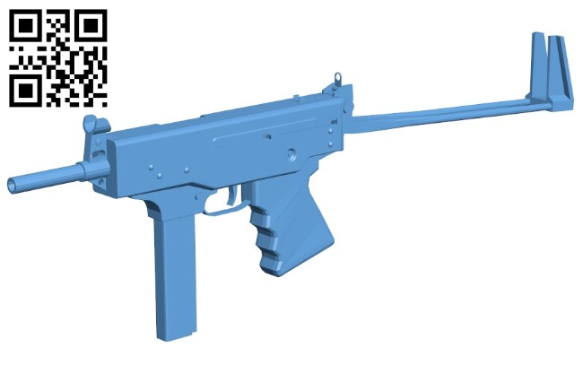 Machine gun B008358 file stl free download 3D Model for CNC and 3d printer