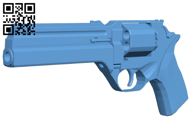 Magnum hQ - gun B008429 file stl free download 3D Model for CNC and 3d printer