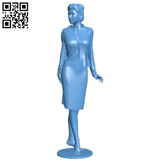 Mannequin business woman B008587 file stl free download 3D Model for CNC and 3d printer